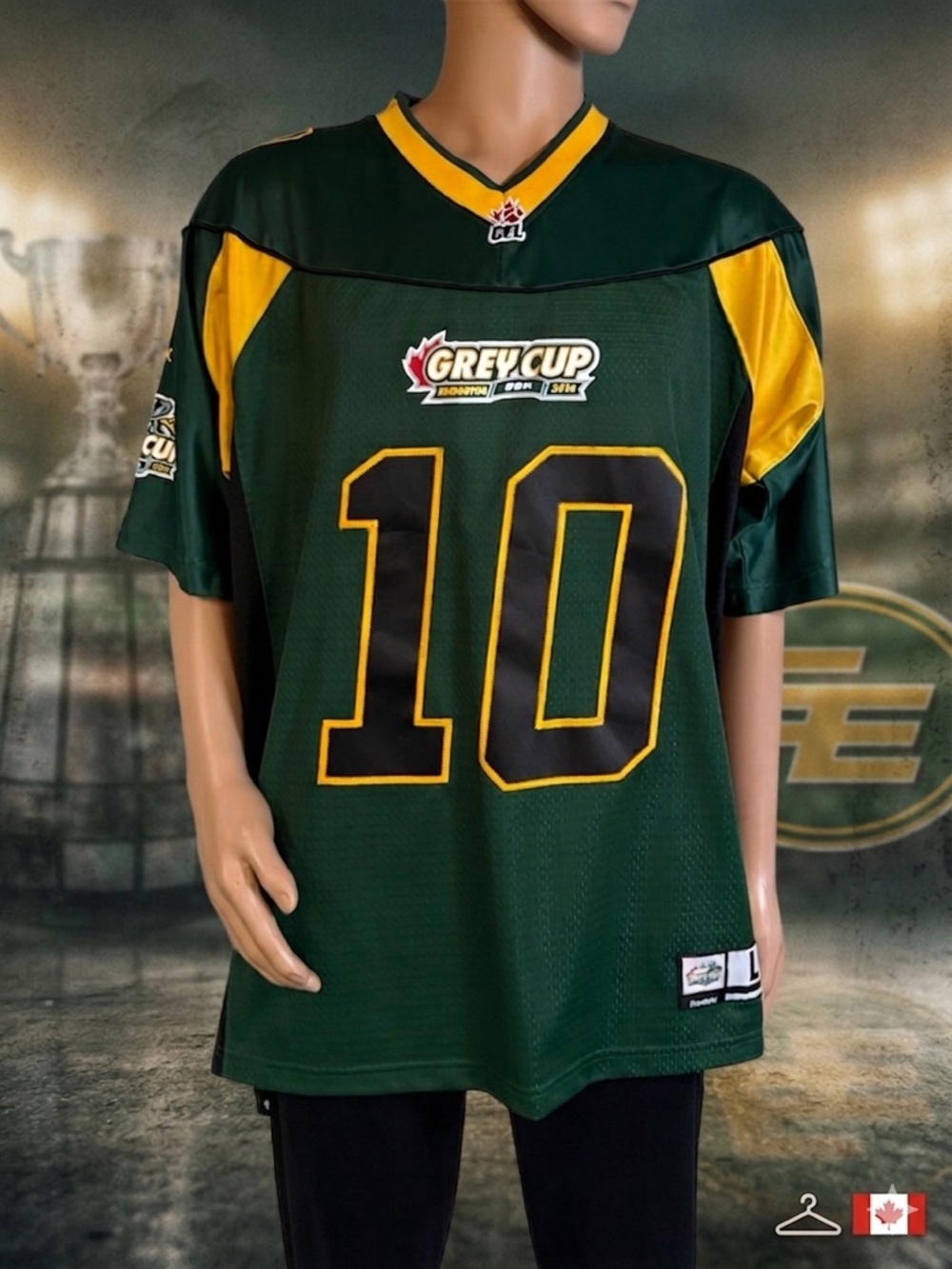 Rare 2010 Edmonton Elks Grey Cup Jersey CFL Official Size L